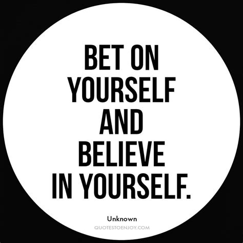 bet yourself in